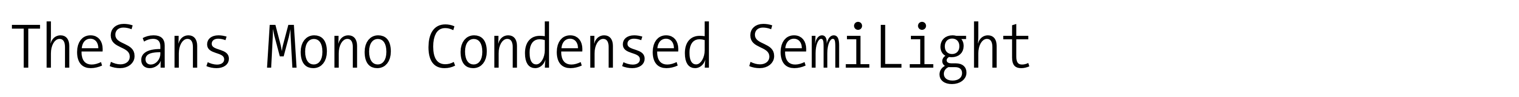 TheSans Mono Condensed SemiLight